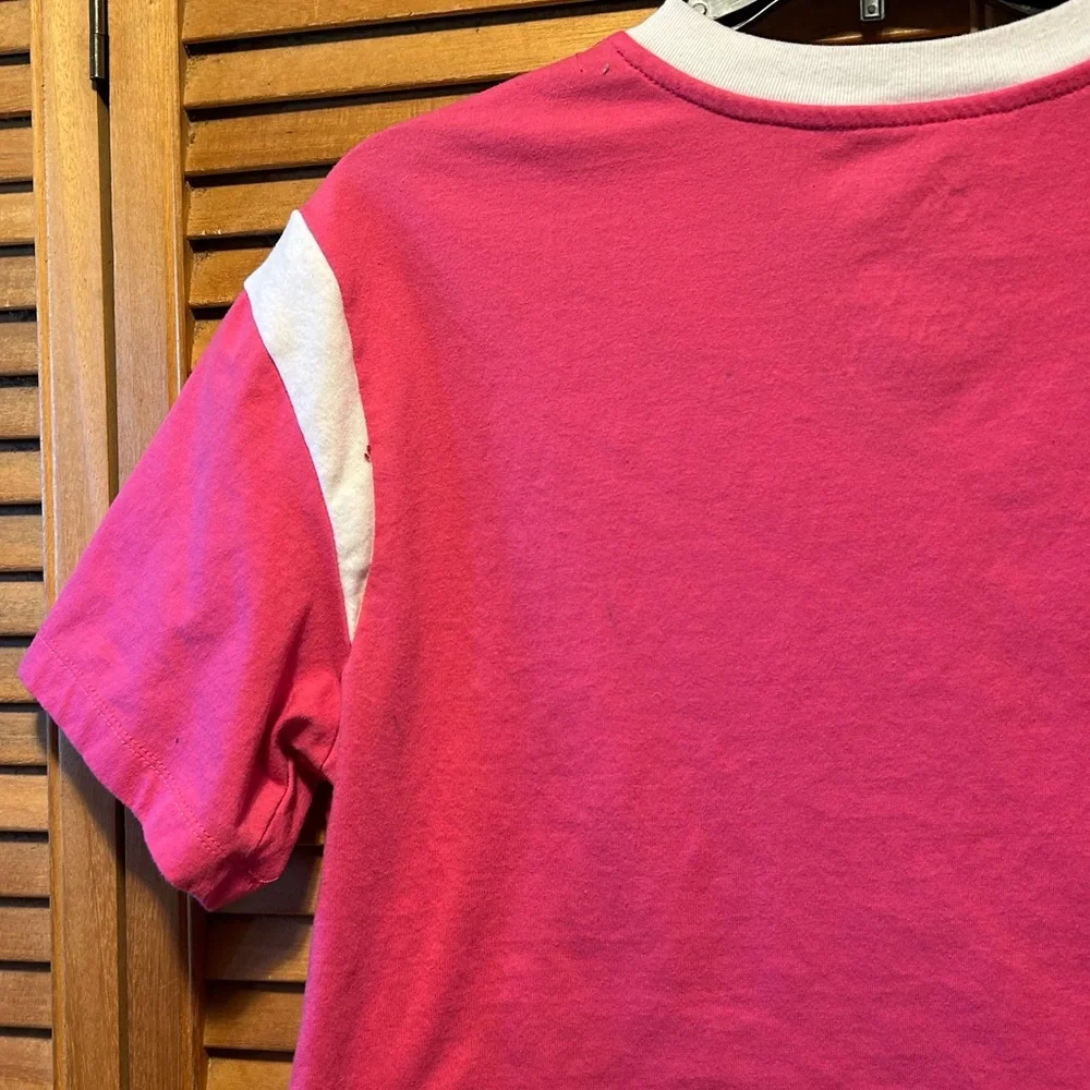 Mattel Barbie Pink V-Neck Cropped Top - Picture 9 of 12
